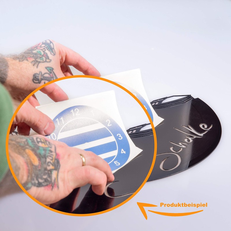 GRAVURZEILE Besiktas Vinyl Record Clock - 100% Club Love -