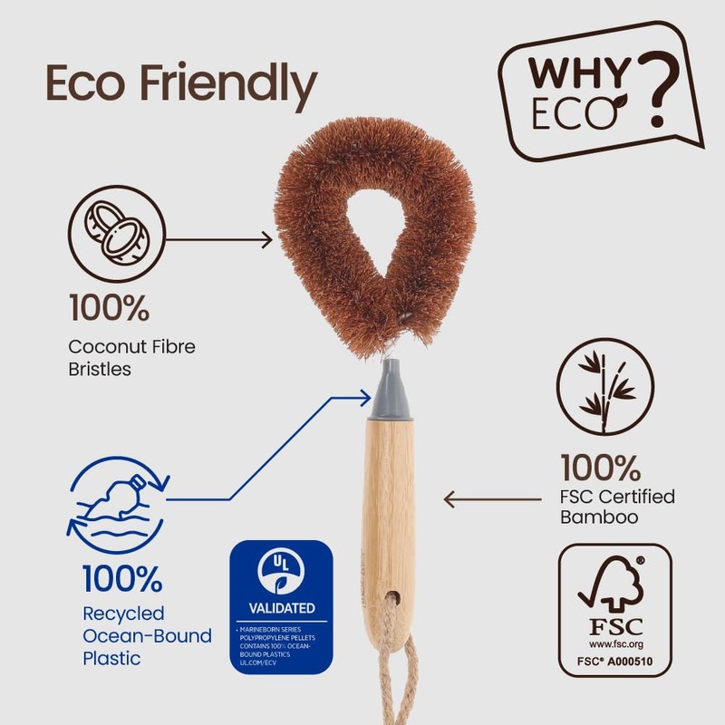 White Magic Eco Basics Coconut Dish Brush