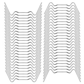 Greenhouse Glass Clips, Greenhouse Clamps 50 Pcs Stainless Steel Greenhouse Window Clips Glass Pane Fixings Clips Greenhouse Glazing W Wire Clips Aluminium Greenhouses Panels for Holding Glass