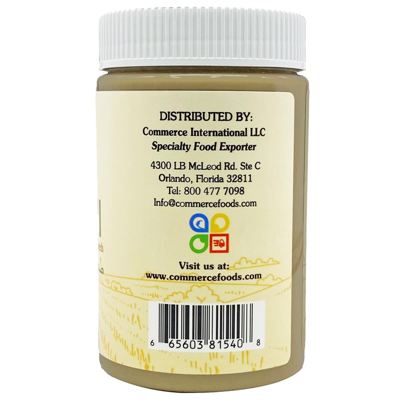 Lebanon - Organic Tahini, 100% Ground Sesame Paste, 15 oz