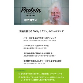 2-Piece Set DENIS Protein Shampoo 290ml [Volume/Lift/Scalp Care] MADE IN TOKYO Dennis Protein Shampoo [Foam Growth/Lime Essential Oil Scent] ◇ No Conditioner Needed ◇ Convenient One-Touch Cap for