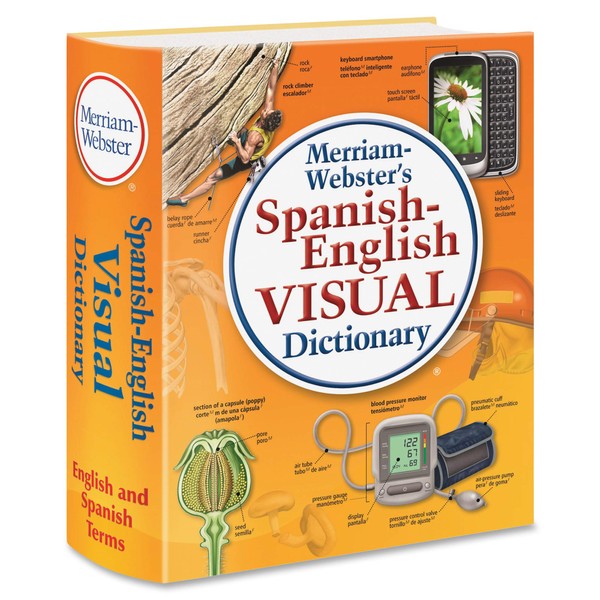 Merriam-Webster Spanish-English Visual Dictionary Printed Book,"7.8"" x 6.1"" x 0.8"""