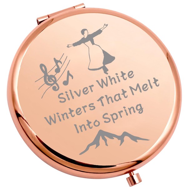WSNANG The Sound of Inspired Music Gifts Musical Compact Mirror