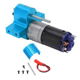 RC Gearbox Metal Speed Change Gear Box with 370 Motor for WPL C14 1/16 RC Military TruckBlue
