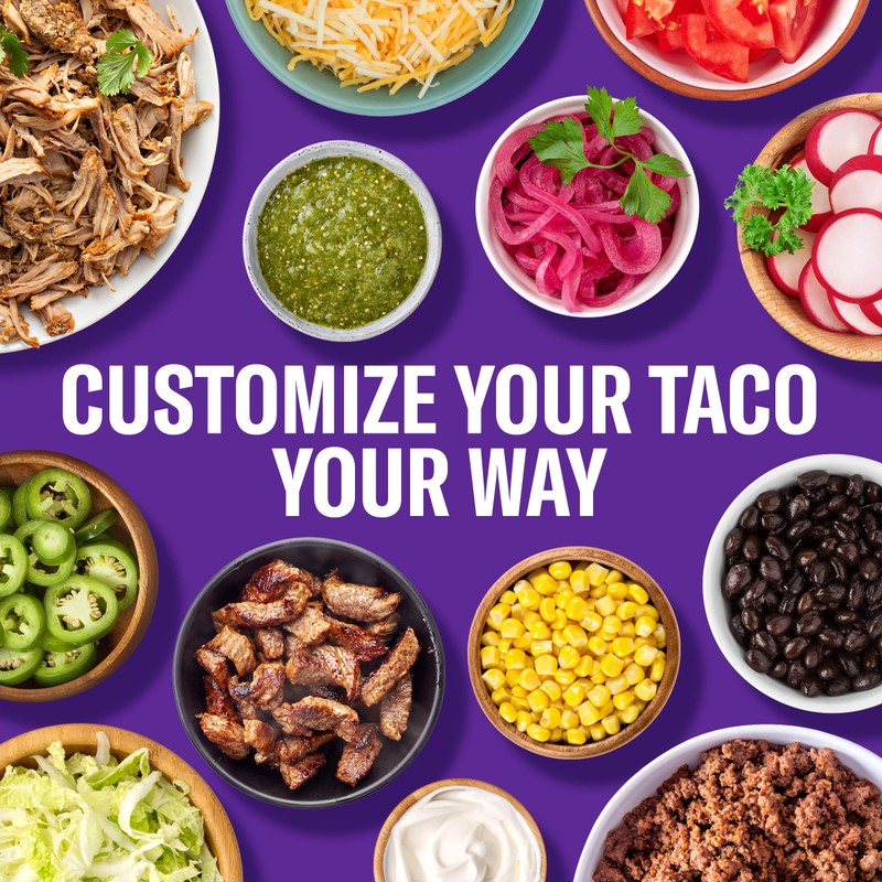 Taco Bell Cheesy Double Decker Taco Dinner Kit with 6