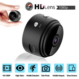 Mini Cameras,1080P HD Wireless Portable Small Video Camera Night Vision Motion Detection Home Security Nanny Surveillance Cam, Perfect Video Bady Camera for Indoor and Outdoor