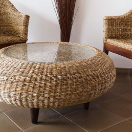 Dulles Glass 37" Round Glass Table Top - Tempered- 1/4" Thick - Flat Polished Glass