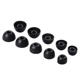 Replacement Eartips Silicone Buds Ear Tips Set for Powerbeats pro 2 Wireless Earbuds,10 Pairs (Jet Black)