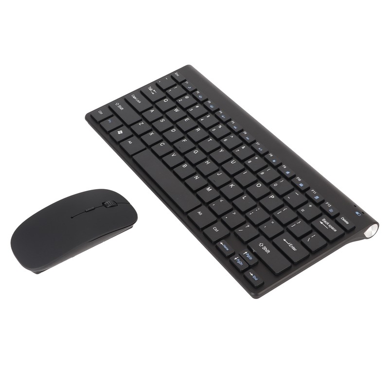 Smart Wireless Keyboard Mouse Kit Silent LED Indicator Waterproof Power
