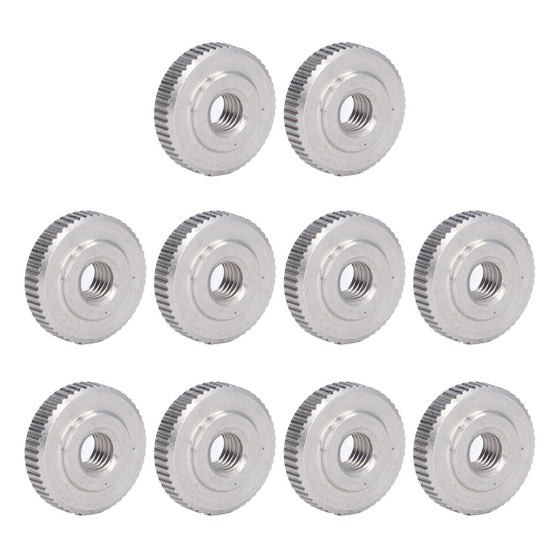 Knurled Thumb Nut 304 Stainless Steel Knurled Flat Head Through