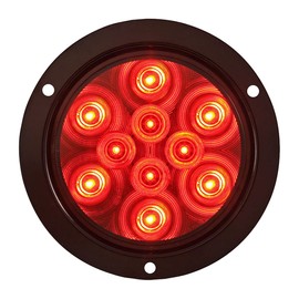 10-LED Flange Mount RED Stop/Turn/Tail Light