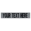 Custom Uniform Name Tape. Foliage Gray, 5 Inch Hook Fastener