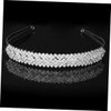 Beaupretty Diamant Hochzeit Tiara Braut Haarband verziert Stirnbänder für Frauen