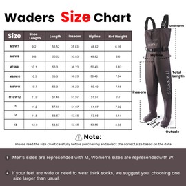 SEAKRU Waders for Men, Fishing Chest Waders Waterproof with Boots, 2-ply Nylon/PVC for Women with Boot Hanger