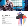 9 Pcs Hex Wrench Set Color Coded Non Slip CR