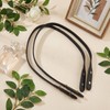 2-Pack PU Leather Bag Handles, Purse Straps Replacement with Rivets,