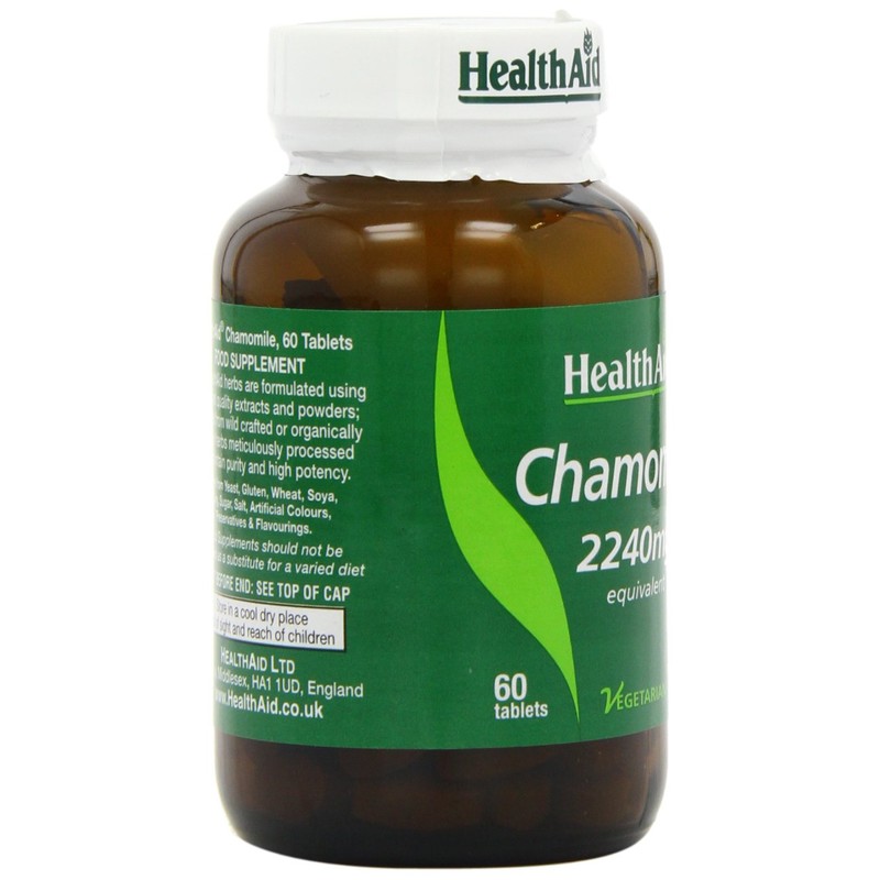 HealthAid Chamomile 2240mg 60 Vegetarian Tablets