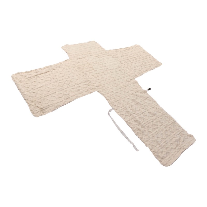 Recliner Chair Cover Thick T Shape Beige Anti Slip Reversible