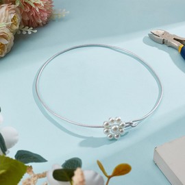 UNICRAFTALE 5 Rolls 12 Gauge Textured Round Aluminum Wire Silver Color Bendable Metal Craft Wire for Jewelry Wrapping Craft and Floral Wire About 6.56 Feet(2m)/Roll