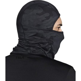 TSLA Thermal Winter Balaclava Face Mask, UV Protection Fleece Lined Ski Mask, Lightweight Windproof Neck Gaiter YZB06-WBK_Medium