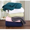 GLAMBURG 100% Cotton Thermal Blanket, Breathable Bed Blanket King Size,