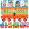 Headu DE52590 123 Big Train Educational Game Montessori, Orange