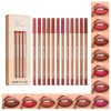 Espoce 에스포체 립 라이너 세트 12Pcs 퓨어 내추럴 오크 브라운