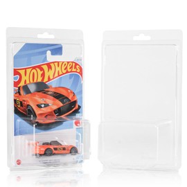 Baskiss 20 Pack Clear Protector Cases for Model Cars, Clamshell Display Holder, Protective Packs Vehicle Blister Pack Covers Compatible with Hot Wheels for Storage (20)