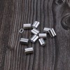 ECSiNG 200pcs Aluminum Sleeves Clips with Double Holes for 1.2