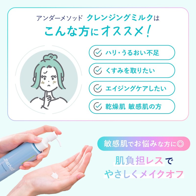 _method Under Method Cleansing Milk, 4.1 fl oz (130 ml),