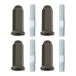 LT Easiyl 2 Sets M6 Exhaust Pipe Bolt Nut Bolt Set GY6 50cc 110cc 125cc 140cc 160cc 200cc for Pit Dirt Bike Quad ATV 4 Wheeler Dune Buggy Engines