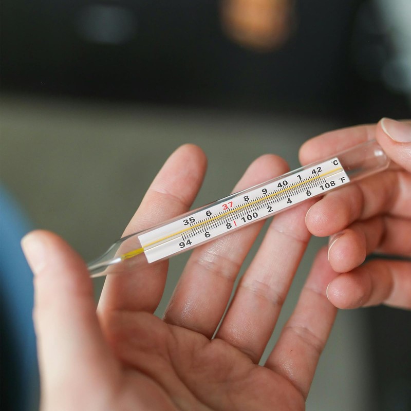 MAGICLULU MAGICLULU 1Pc Glass Oral Temperature Adult Free Clinic Armpit