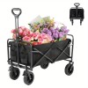 SMUG Collapsible Folding Wagon Heavy Lockable Camping Garden Cart 220/330LBS