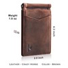 YBONNE Mens Slim Wallet with Money Clip Front Pocket RFID