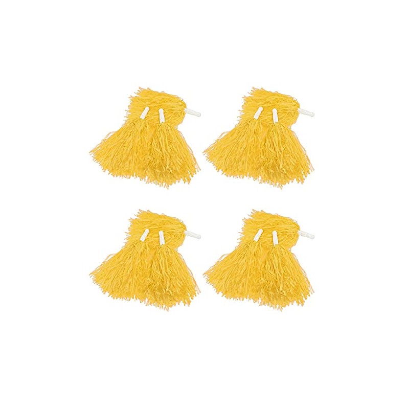 PUZINE Pack of 12 Cheerleading Plastic Pom Poms (1 Dozen),