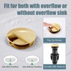 Aolemi Bathroom Sink Faucet Single Hole Cold and Hot Double