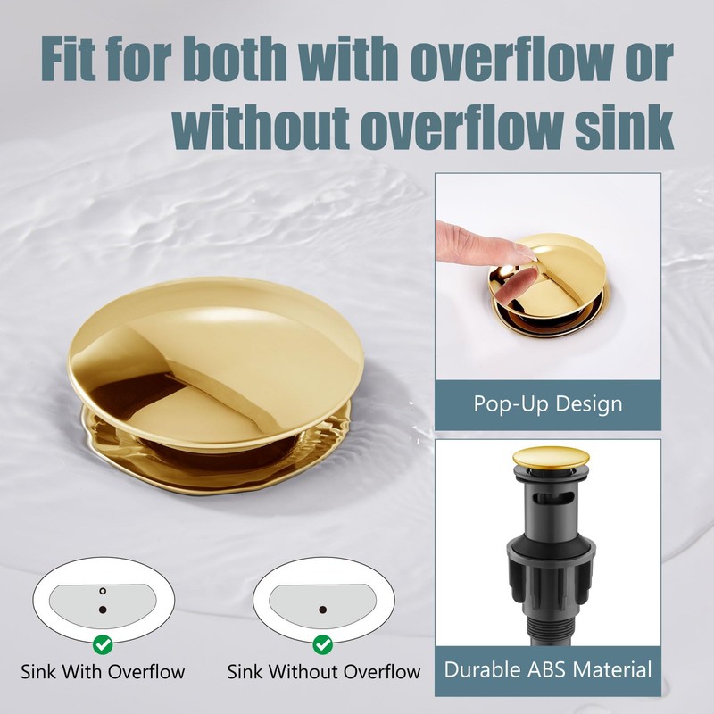 Aolemi Bathroom Sink Faucet Single Hole Cold and Hot Double
