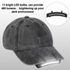 Mudder 4 Pcs Hat Light Clip 11 LED Cap Lights