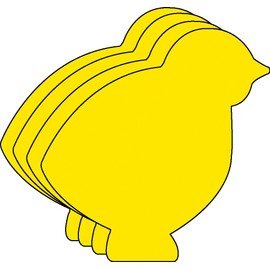 15pcs Chick Single Color Creative Foam Cut-Outs 3in Barnyard Animals Decoration Farm Animal Classroom Decor Holiday Easter Decorations Bulletin Boards Teacher Supplies Kids Craft Projects USA Made