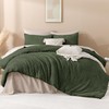 Andency Dark Olive Green Comforter Set Queen Size, Lightweight Fluffy