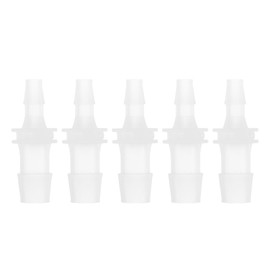 HEROFFIX 5 Pcs Aquarium Plastic Hose Barb Fitting 8/23" to 1/5" Hose ID Connectors Clear Plastic