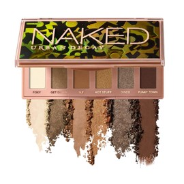 Urban Decay Naked Mini “Foxy” - Paleta de Sombras Compacta con 6 Tonos Neutros Ultracombinables en Acabado Mate, Brillante y Metálico de Larga Duración Hasta 12 hrs, Alta Cobertura, Fórmula Vegana