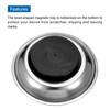 sourcing map 2pcs Round Magnetic Tray 6" x 1.42" Stainless