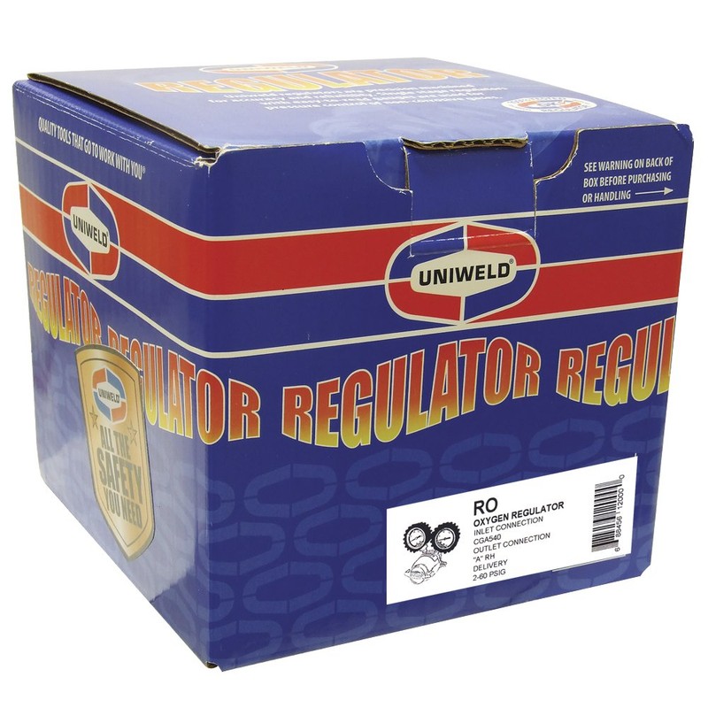 Uniweld RO Patriot Series Oxygen Regulator with "A" Outlet Connection