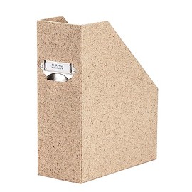 Rössler Papier 1318452391 - S.O.H.O. Magazine File for DIN A4 with Handle and Inscribable Insert Label 11.5 x 26 x 31.5 cm Cacao Pack of 1