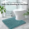 Yimobra Luxury Shaggy Toilet Bath Mat U-Shaped Contour Rugs for