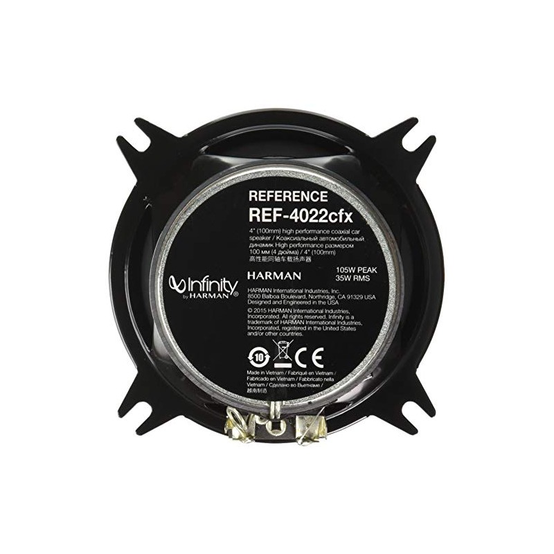Infinity Reference Series 2-Way Car Speakers, 4 Inch
