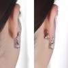 AKRUWELRY Earring Backs for Droopy Ears, 4pcs Sturdy Tiny Waist