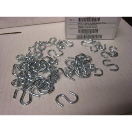 FABORY 2 -Boxes  50 pcs  each = 100 pc FABORY 2ZDK3 S Hook Steel Zinc Plated Pack of 50