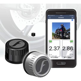 FOBO Bike 2 TPMS Air Pressure Sensor, Tire Pressure Monitoring System with Smartphone, Easy Installation, Waterproof, Technical Compliance, Japanese Instruction Manual Included